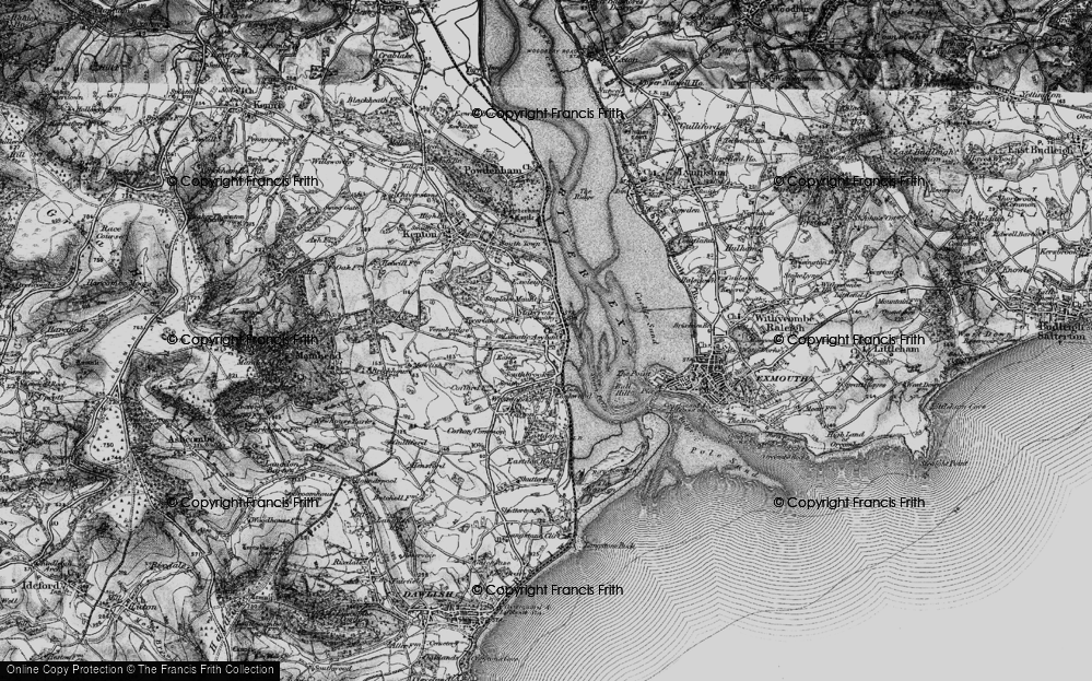 Old Map of Starcross, 1898 in 1898