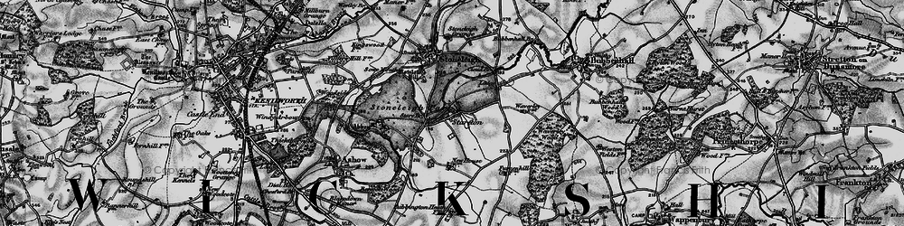 Old map of Stareton in 1898