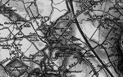 Old map of Startop's End in 1896