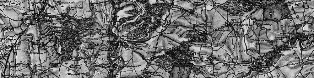 Old map of Bangel Wood in 1897