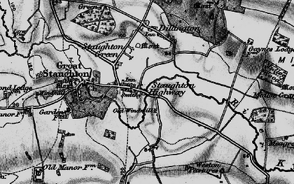 Old map of Staughton Highway in 1898