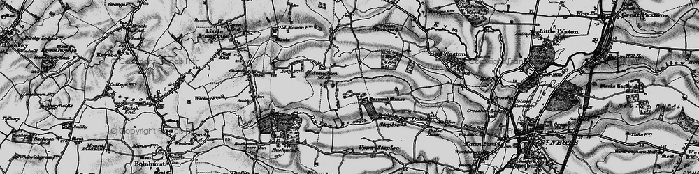 Old map of Staughton Moor in 1898