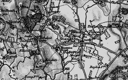 Old map of Staunton Court in 1896