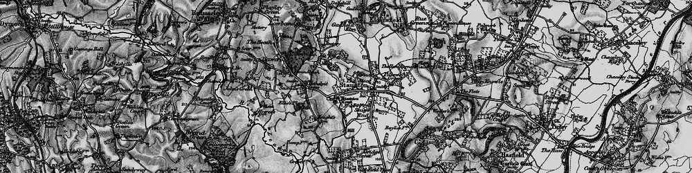 Old map of Staunton Court in 1896