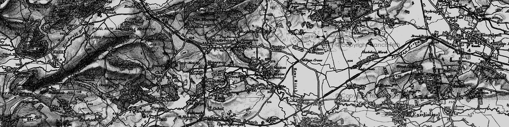 Old map of Staunton on Arrow in 1899