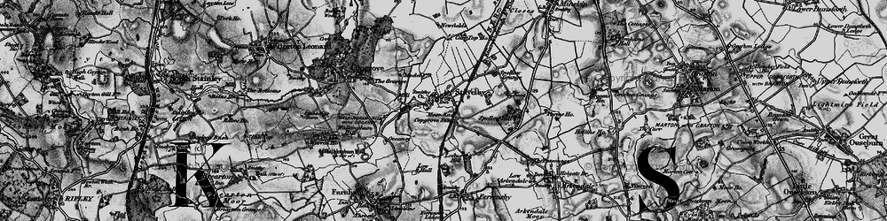 Old map of Staveley in 1898