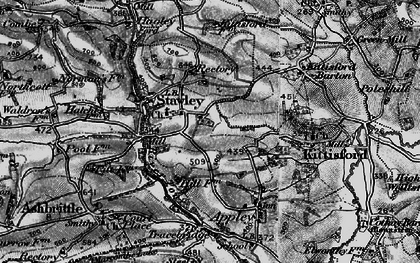 Old map of Stawley in 1898