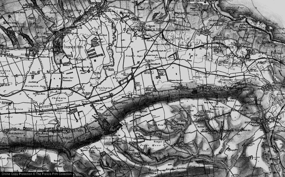 Old Map of Staxton, 1898 in 1898
