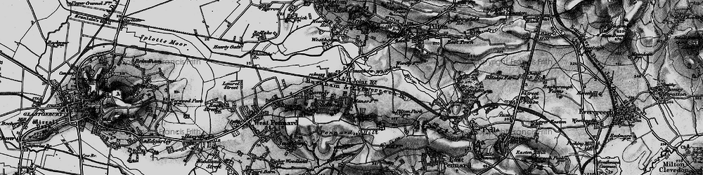 Old map of Steanbow in 1898