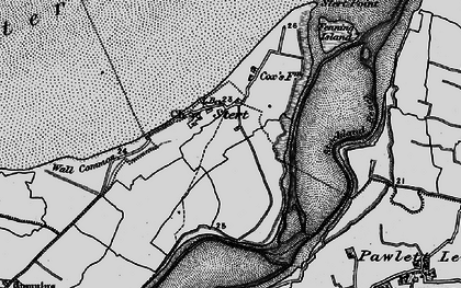 Old map of Steart in 1898