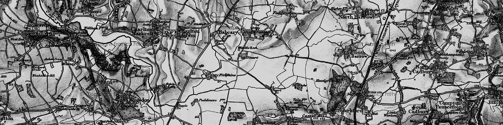 Old map of Wimble Toot in 1898