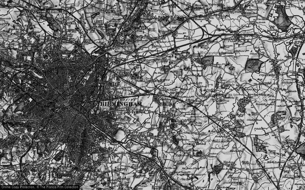 Old Map of Stechford, 1899 in 1899