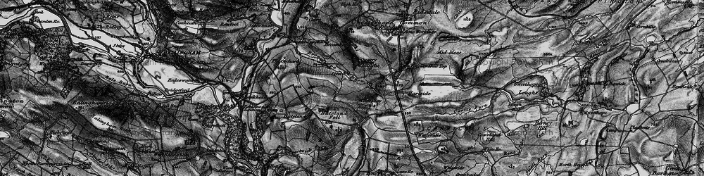 Old map of Blackbog Burn in 1897