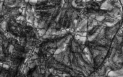 Old map of Steel Cross in 1895