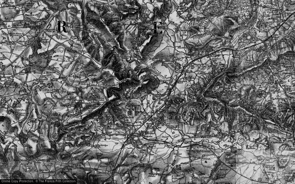 Old Map of Steep Marsh, 1895 in 1895
