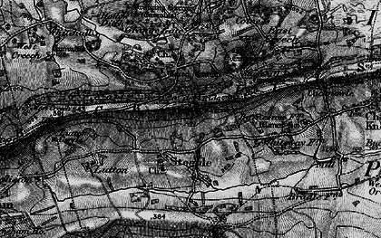 Old map of Purbeck Hills in 1897