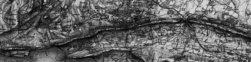 Old map of Purbeck Hills in 1897