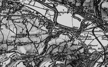 Old map of Stella in 1898