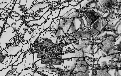 Old map of Stenhill in 1898