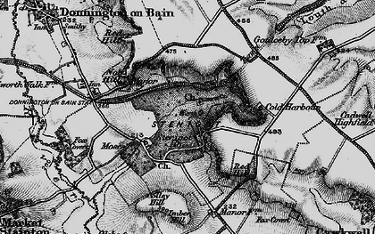 Old map of Colley Hill in 1899