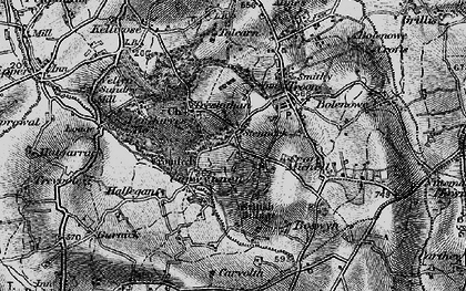 Old map of Stennack in 1896