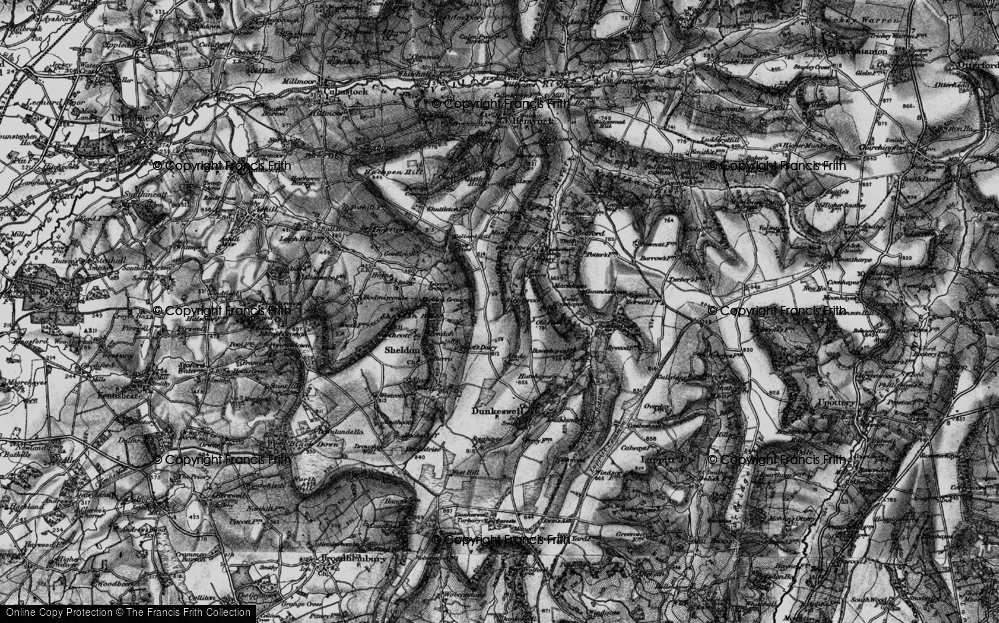 Old Map of Stentwood, 1898 in 1898