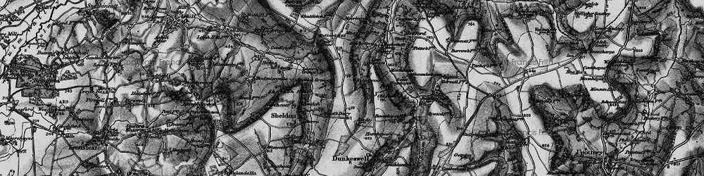 Old map of Stentwood in 1898