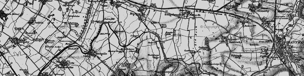 Old map of Stenwith in 1899