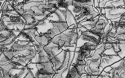 Old map of Stepaside in 1895