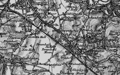 Old map of Stepping Hill in 1896