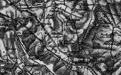 Old map of Blinder Ho in 1896