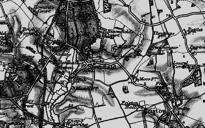 Old map of Bloomfield's Covert in 1898