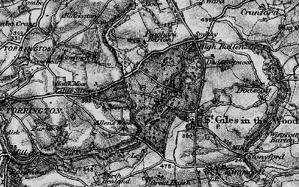 Old map of Stevenstone in 1898