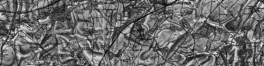 Old map of Steventon in 1895