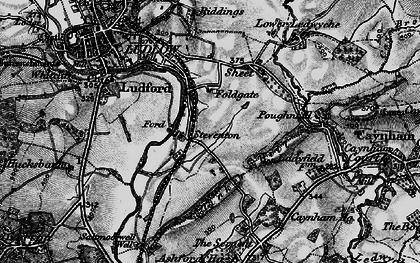 Old map of Steventon in 1899