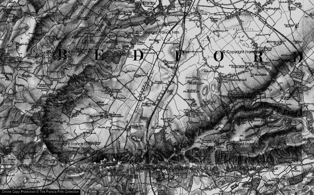 Old Map of Stewartby, 1896 in 1896