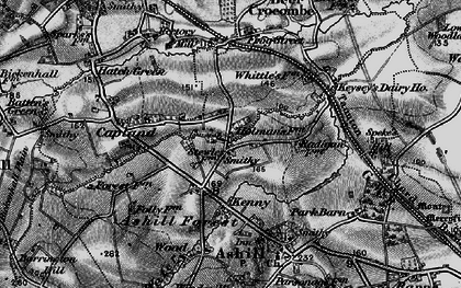 Old map of Stewley in 1898