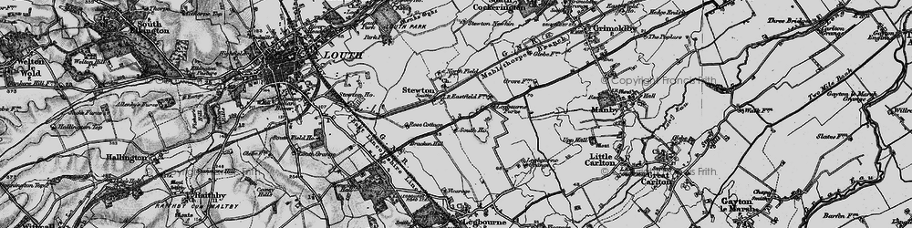 Old map of Stewton in 1899