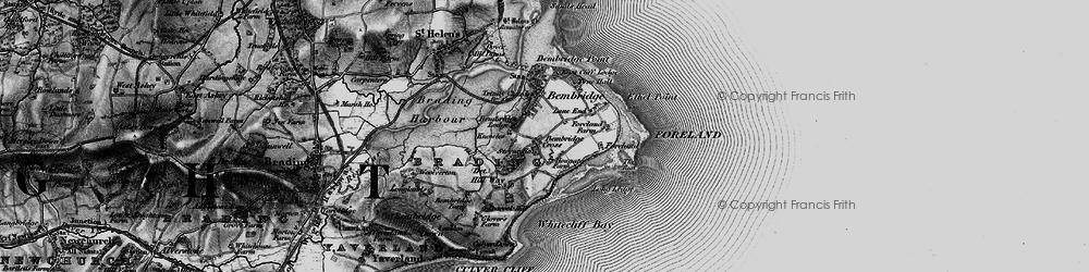 Old map of Steyne Cross in 1895