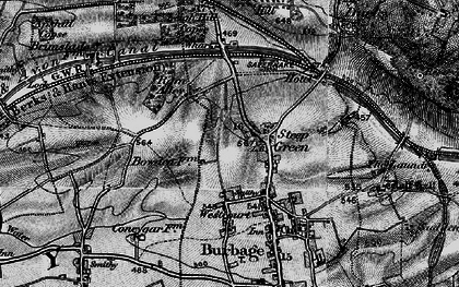 Old map of Stibb Green in 1898