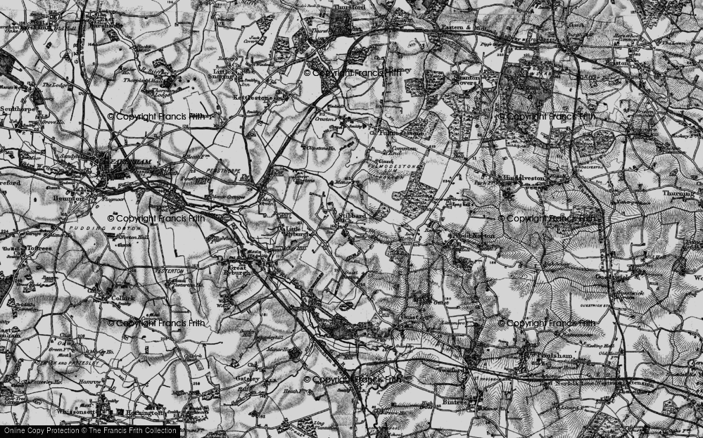 Old Map of Stibbard, 1898 in 1898