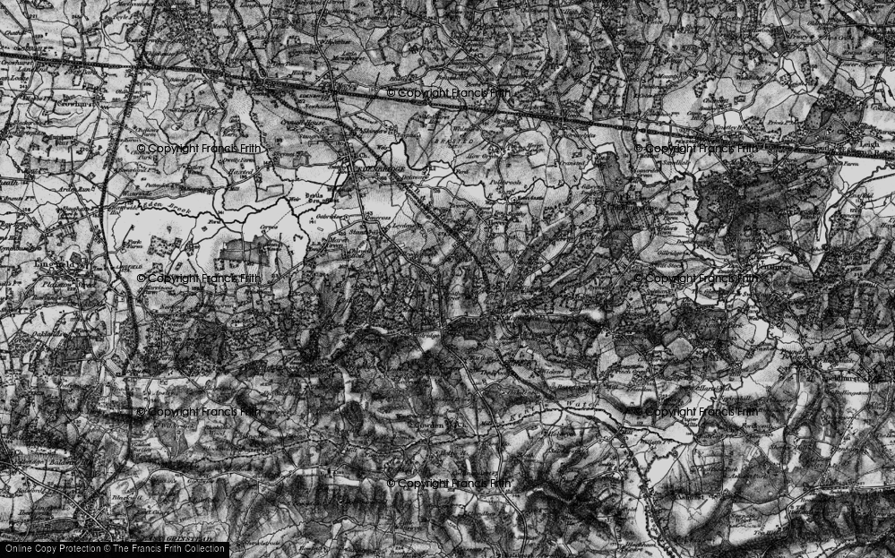 Old Map of Stick Hill, 1895 in 1895