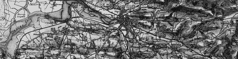 Old map of Sticklepath in 1898