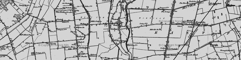 Old map of Stickney in 1899