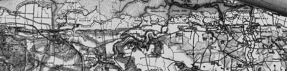 Old map of Stiffkey in 1899