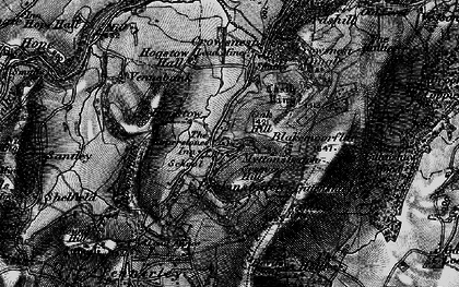 Old map of Hogstow in 1899