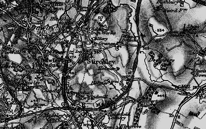 Old map of Stirchley in 1897