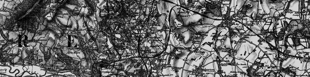 Old map of Stirchley in 1897