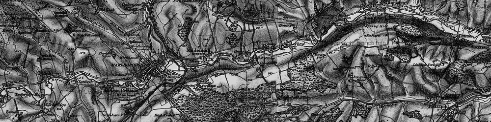Old map of Black Field in 1898