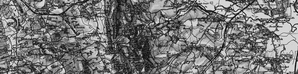 Old map of Stitchin's Hill in 1898